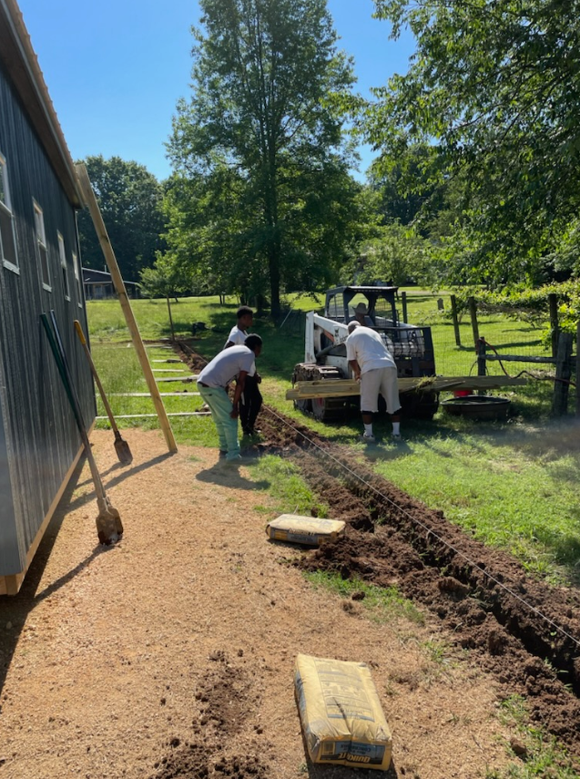 Fence Installation for West Tennessee Lumber in Adamsville, TN