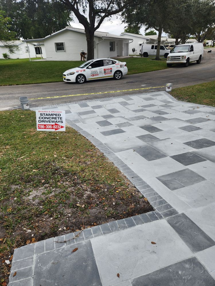 All Photos for Beautiful and Affordable Stamped Concrete by Castilla Concrete Finish Design Corp in Sunrise, FL