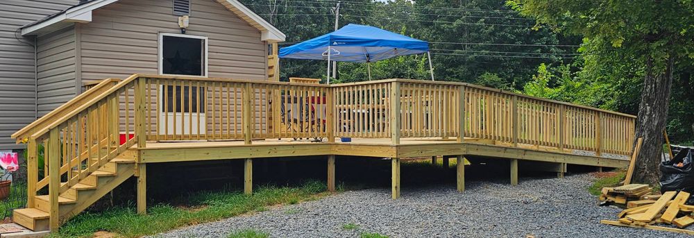Transform your outdoor space with our expert Deck & Patio Installation service, offering durable materials and custom designs to create a beautiful, functional area for relaxation and entertainment at home. for Tru-Love Outdoor Services LLC in Greensboro, NC