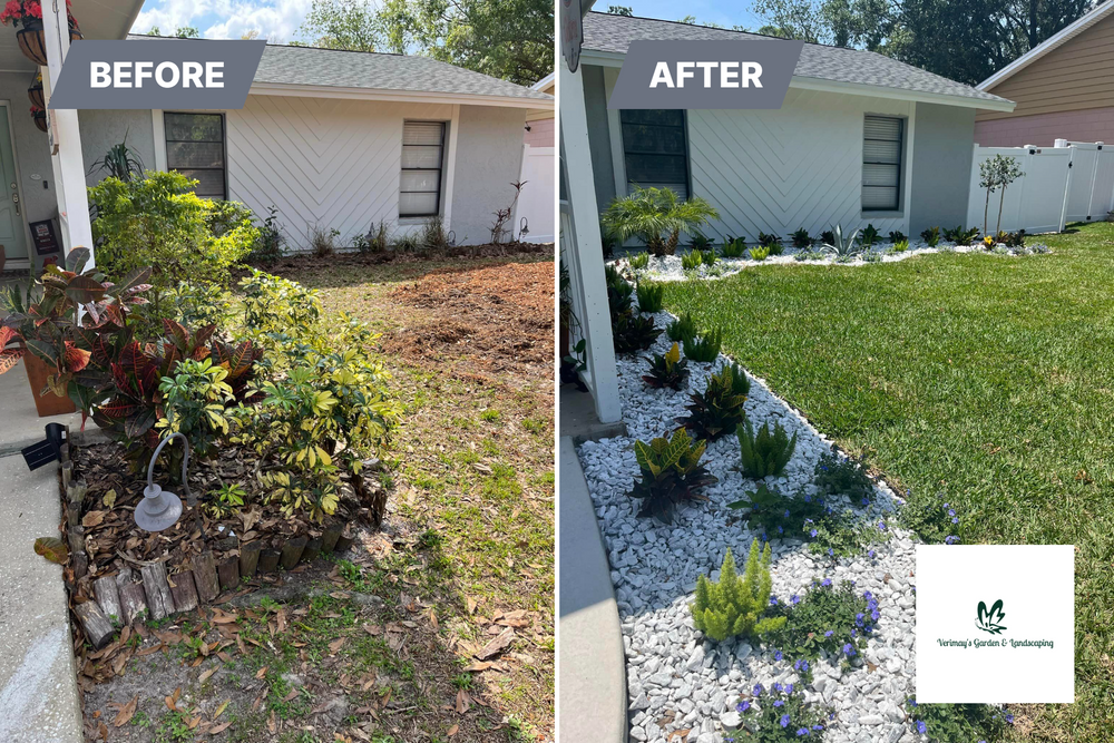 Landscape Design and Installation for Verimay's Garden and Landscaping in Hillsborough County, FL