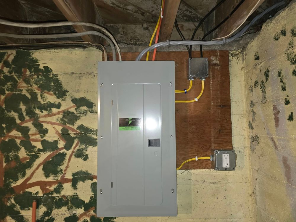 Our Electrical Panel Upgrades service enhances your home's safety and efficiency by installing modern panels, preventing overloads, improving energy distribution, and ensuring compliance with current electrical codes. for AWM Electric in Fort Fairfield, ME