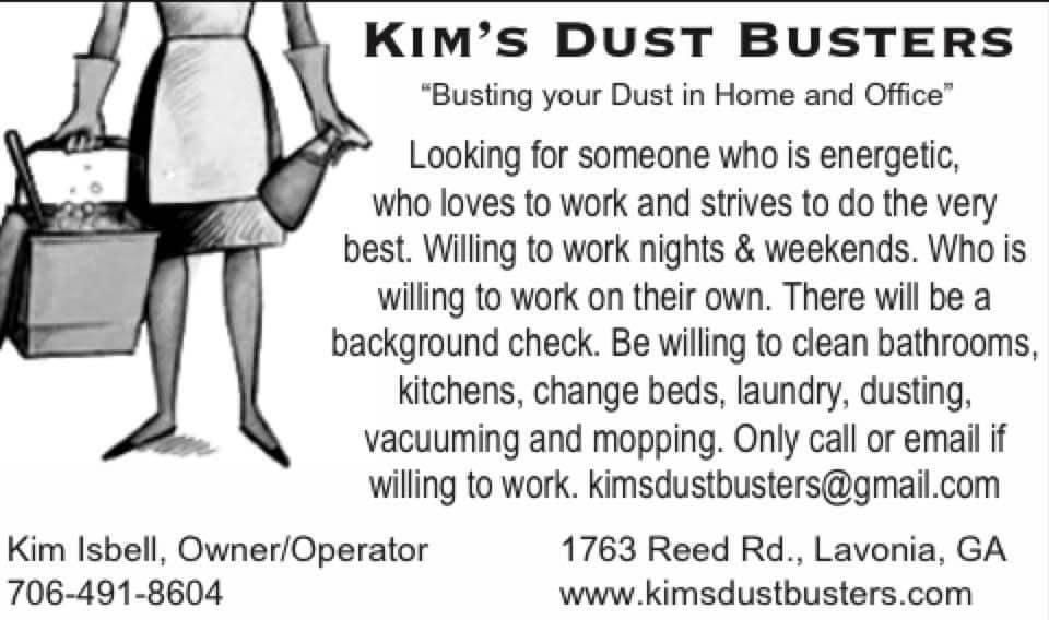 Residential Cleaning for Kim's Dust Busters in Lavonia, GA