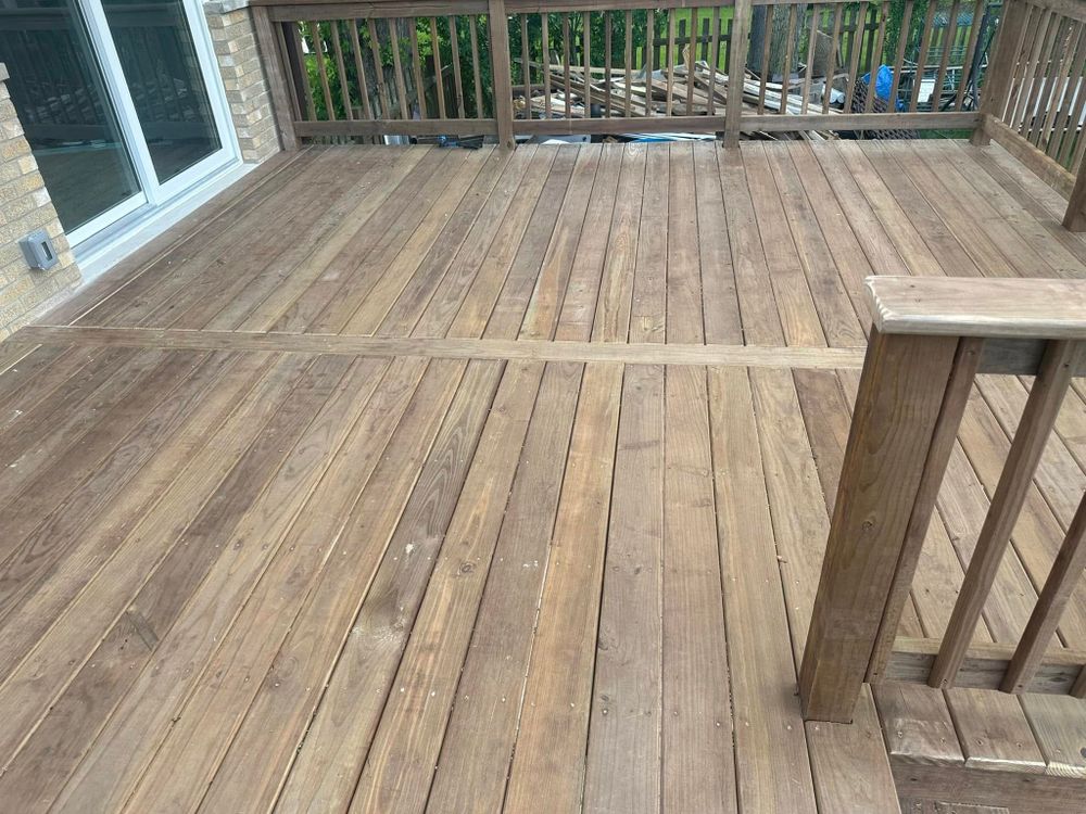 Treated Green/Brown Decks for R&R Home Services (RR Affordable Deck Builders) in Schaumburg, IL
