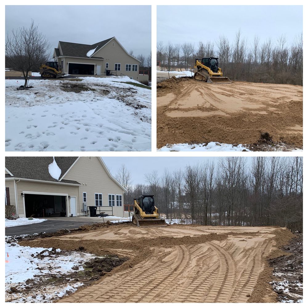 Improve your property's drainage and landscape with our professional land grading service, ensuring a perfectly leveled surface for construction projects or enhancing outdoor spaces. Trust us for efficiency and precision. for Palmer Property Services in Middleville, MI