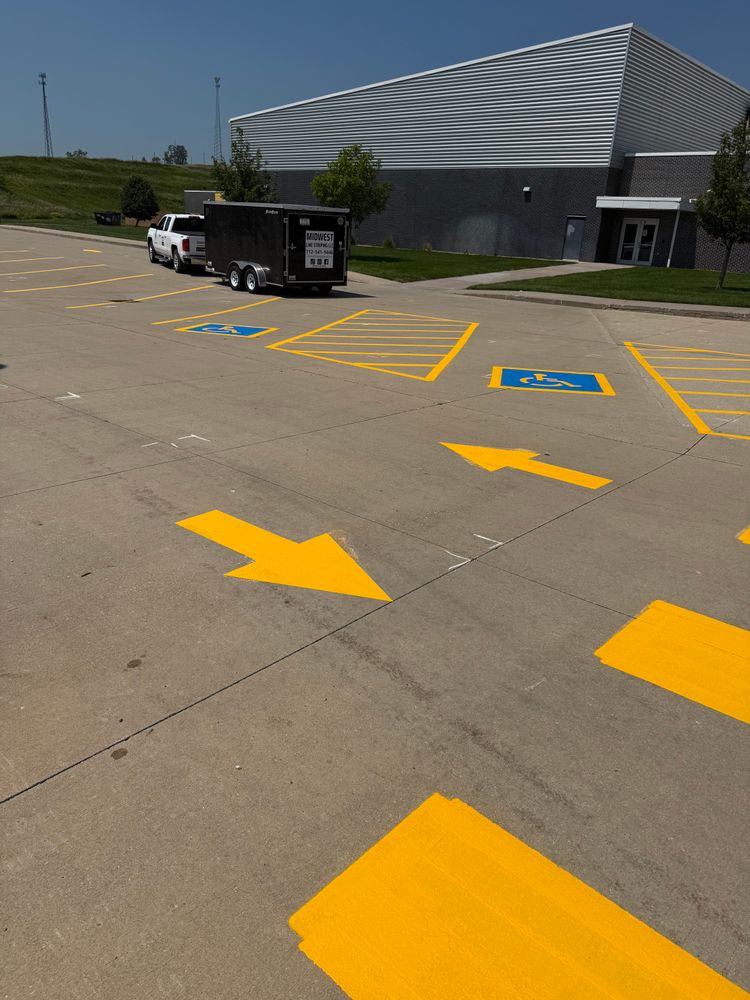All Photos for Midwest Line Striping LLC in Spirit Lake, IA