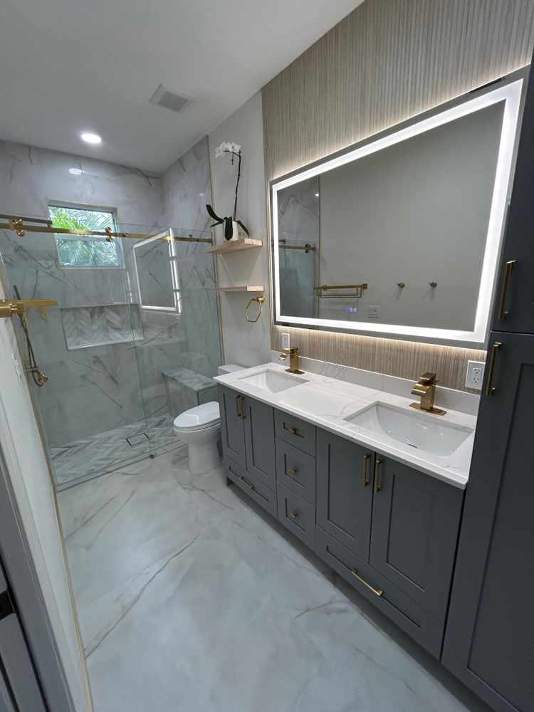 Transform your bathroom into a modern oasis with our comprehensive renovation services. experience superior craftsmanship, innovative designs, and premium materials to enhance functionality and beauty in every detail of your space. for G & D Painting And Renovations Company in Port St. Lucie, FL