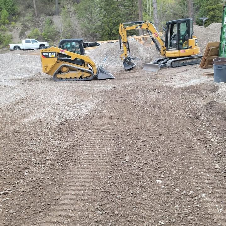 Our Site Grading service prepares your property for safe, proper drainage and construction by leveling soil, correcting slopes, and creating a stable foundation for driveways, patios, foundations, and landscaping projects. for Bull Mountain Stoneworks & Excavation in Kalispell, MT