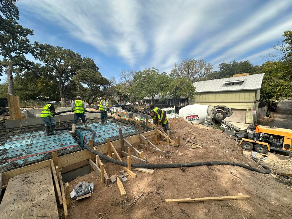 Concrete Foundations for Black Eagle Construction Inc in Austin, TX