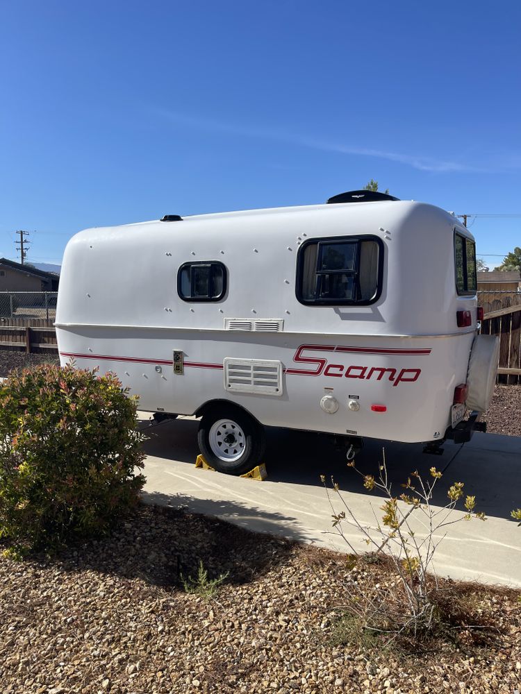 Scamp Travel Trailer for Mauka to Makai RV Renovations in Los Angeles, CA