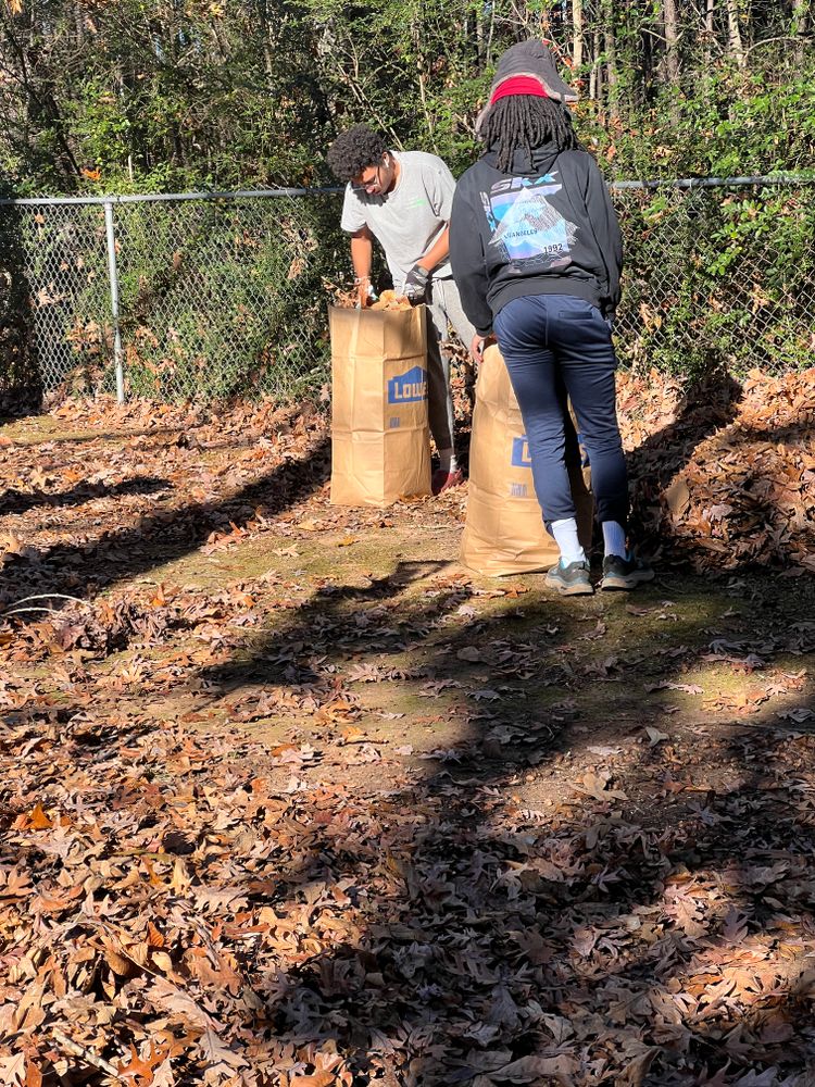 Our Leaf Raking & Bagging service will keep your lawn tidy and healthy by efficiently removing leaves, preventing mold growth, and enhancing curb appeal. Let us take care of the mess! for Prime Lawn LLC in Conyers, GA