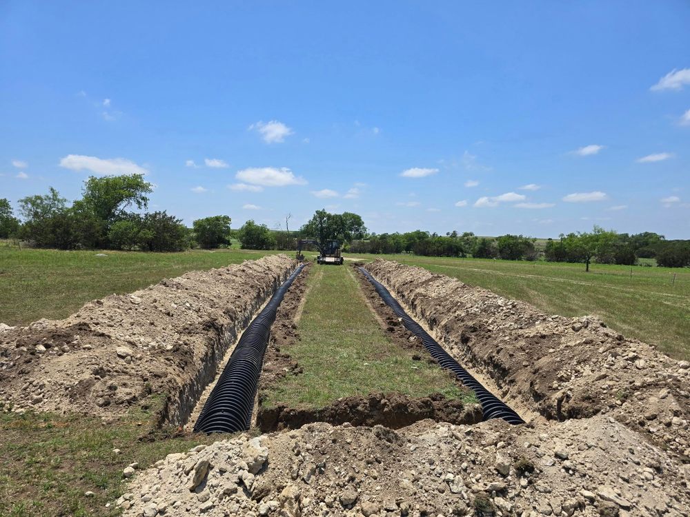 Septic System Installation for Evant Backhoe & Construction in Evant, TX