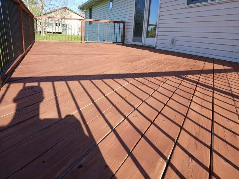 Staining for Risner Construction in De Motte, IN