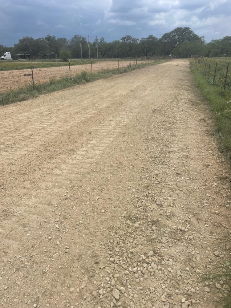Power Raking for TS Land Mangement in Bigfoot, TX