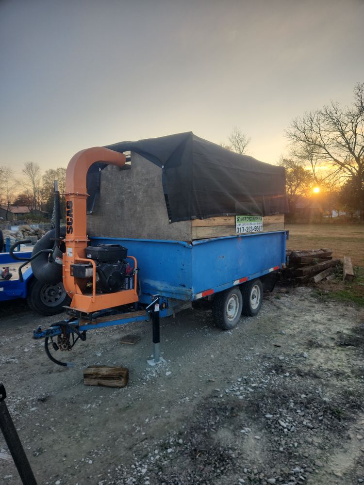 Our Leaf Removal Fall Cleanup service ensures a pristine yard by efficiently removing leaves and debris, enhancing your landscape’s health and beauty while preparing it for the winter months. for Stafford.Works in Brownsburg, IN