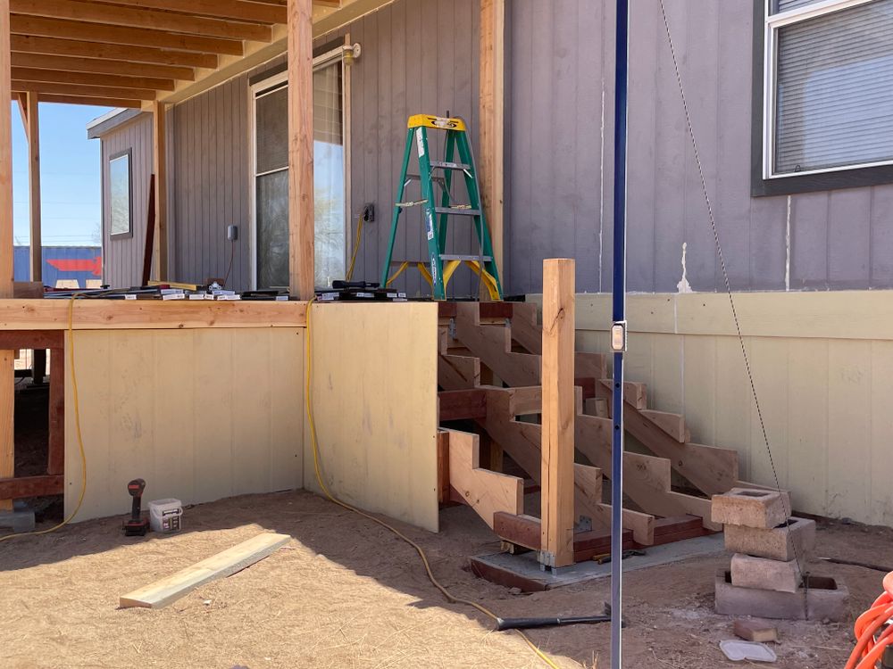 Deck builds for Arizona Home and Yard Solutions LLC in Vail, AZ