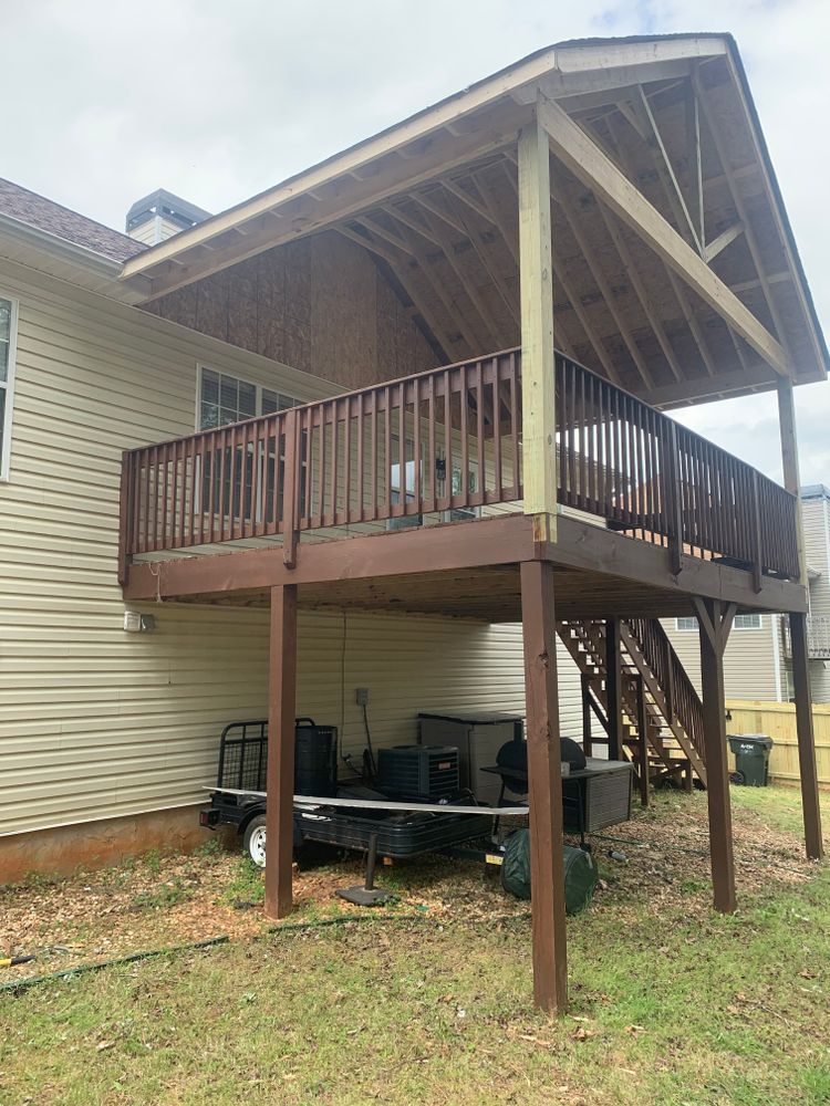 Decking work for Compadres Concrete in Griffin, GA