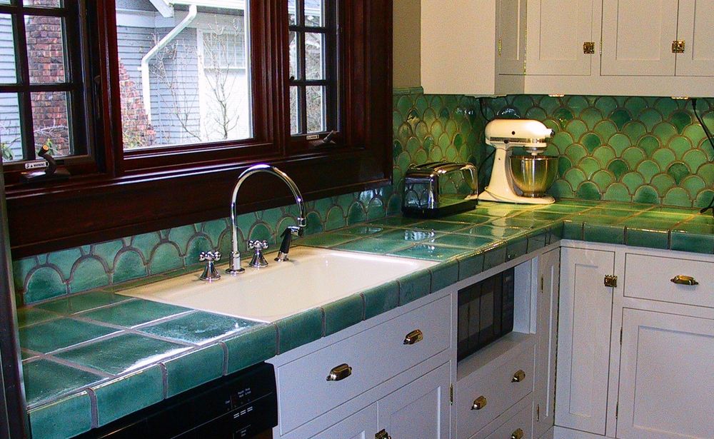 Transform your kitchen with our expert counter tiling service. We offer precise installation, high-quality materials, and beautiful designs to enhance aesthetics and functionality in any home. for Cox Tile and Stone in Clinton, UT