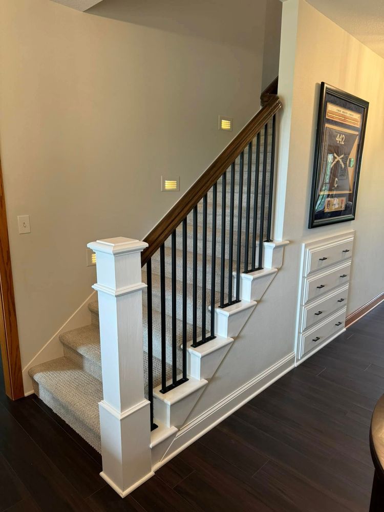 Enhance your home's safety and style with our custom stair railings. Our expert welders craft durable, elegant designs tailored to complement your space, ensuring both functionality and aesthetic appeal. for Fusion Welding in Pierz, MN