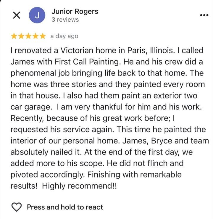 All Photos for First Call Painting LLC in Dewey, IL