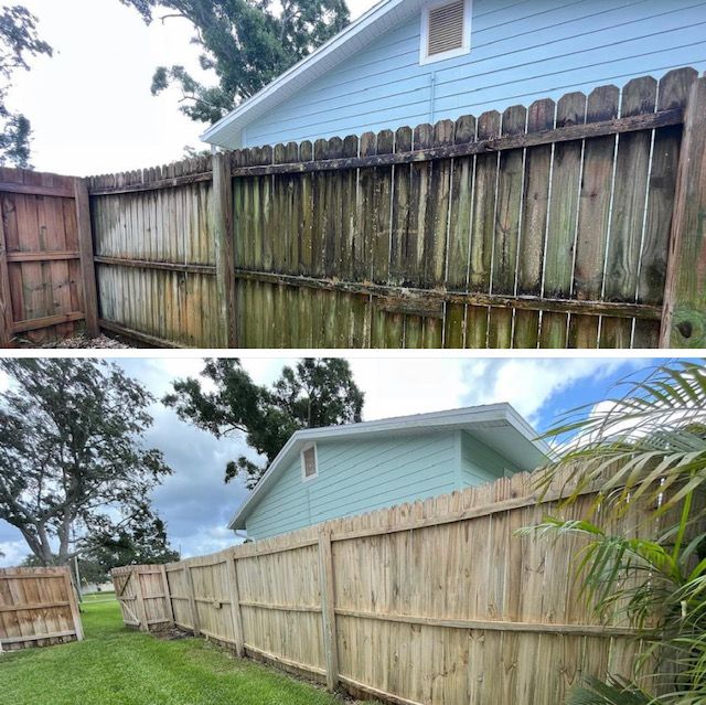 Our Wooden Fence Restoration service is designed to breathe new life into your fence, removing dirt, grime, and weathering to restore its natural beauty and protect it from further damage. for Foreshore Pressure Cleaning Services Inc in Holiday, FL