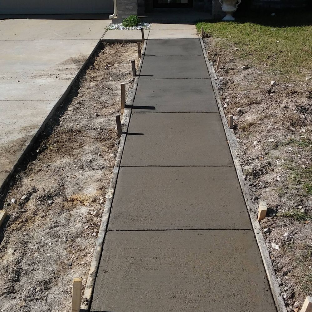 Transform your outdoor space with our expert Sidewalk Installation service, offering durable and aesthetically pleasing concrete pathways that enhance curb appeal while ensuring safe and smooth walkways for your home. for Texas Express Concrete in Dallas, TX
