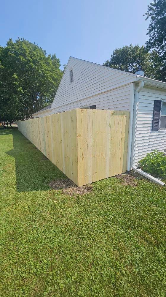 Our expert fence installation service offers homeowners a durable and attractive solution to enhance privacy, security, and curb appeal. Trust us for quality craftsmanship and professional results every time. for Crossbones Contracting in Greencastle,  IN