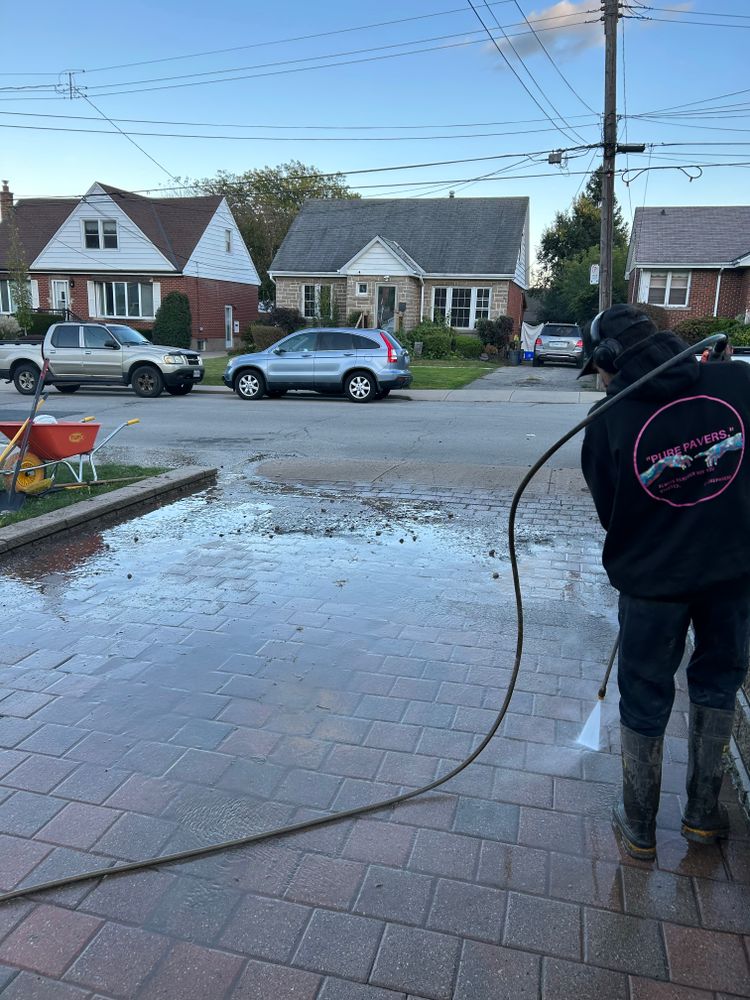 Polymeric Sand Replacement  for Pure Pavers Landscaping in Burlington, ON