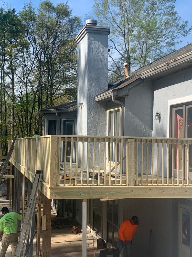 Decking work for Compadres Concrete in Griffin, GA