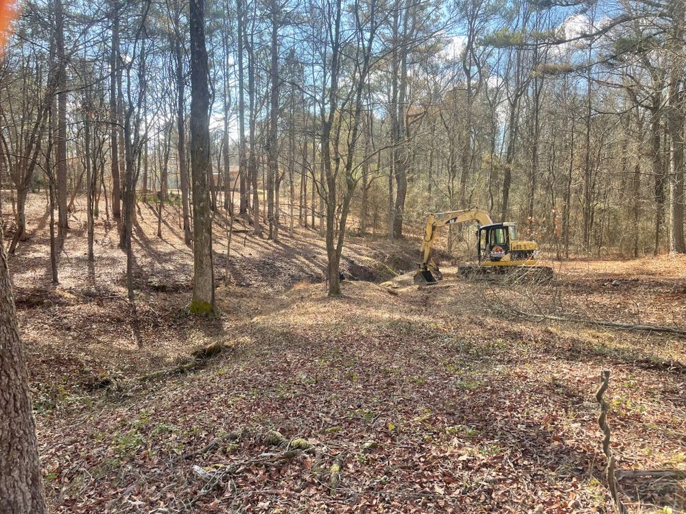 Pond construction  for H&H Dirt Work in Corinth, MS