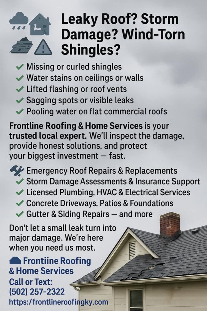instagram for Frontline Roofing & Home Services in Shelbyville, KY