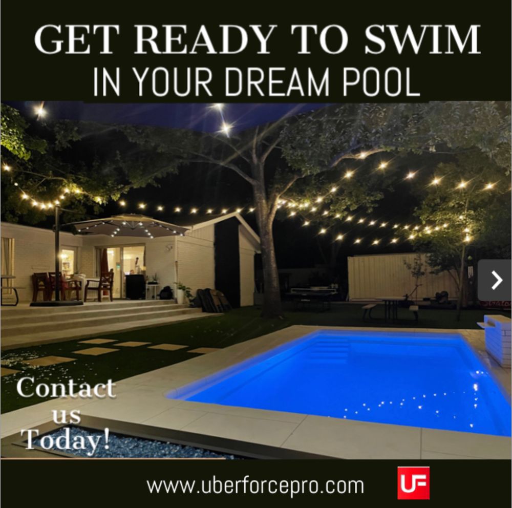 Fiberglass Pool for UBER FORCE in San Antonio, TX