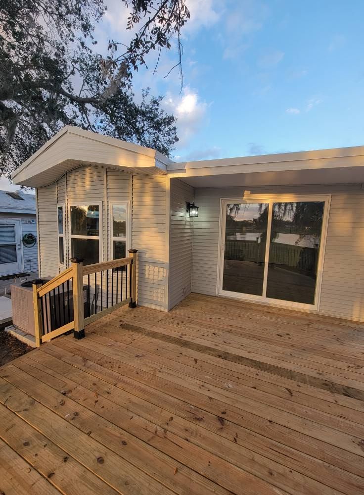 Enhance your outdoor living space with our expert Deck & Patio Installation, designed to blend functionality and style, ensuring durable results that transform your home into a beautiful retreat. for Zion Remodeling & Construction in Gainesville, FL
