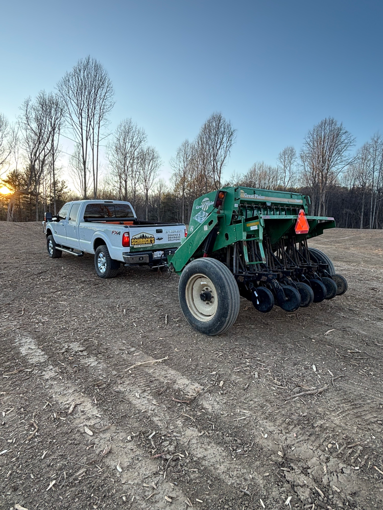 Grading for Schrock’s Land Management in Northern Virginia, Shenandoah Valley, VA