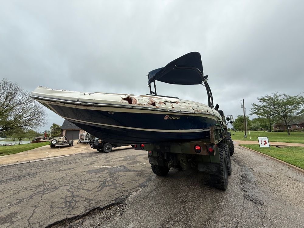 Emergency Boat Recovery for BR Construction LLC in Corsicana, TX
