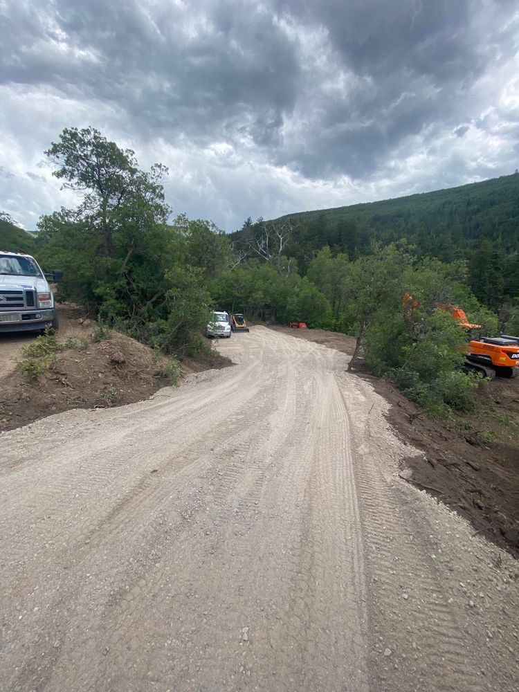 Our Roadbeds service prepares durable, stable foundations for driveways and pathways, ensuring long-lasting performance with expert grading and compaction techniques tailored to homeowners' specific needs. Efficiently executed by our skilled excavating team. for DL Dirtworks LLC in Ephraim, UT