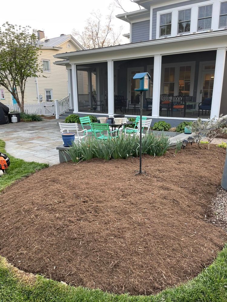 Enhance your garden's appeal with our professional mulch installation service, providing essential soil protection, moisture retention, and weed control while adding a polished finish to your landscaping design. for Chiles Lawn & Landscaping in Gordonsville, VA