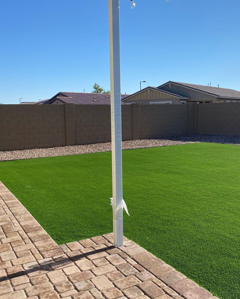 Residential Artificial Turf Installation for Kanelo's Hardscape and Landscape Services in Buckeye, AZ