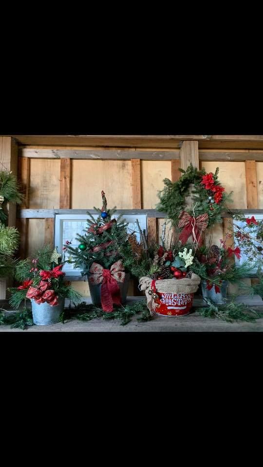 Enhance your home's festive charm with our Holiday Planters service, featuring custom-designed, vibrant arrangements perfect for indoor or outdoor display. Complement your pre-cut tree with lush seasonal greens and decorations. for Spring Creek Evergreens in Red Wing, MN