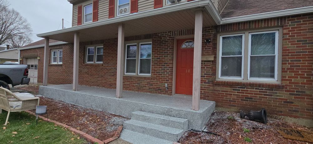 Epoxy-polyaspartic for Custom Concrete Enterprises in Springfield, IL