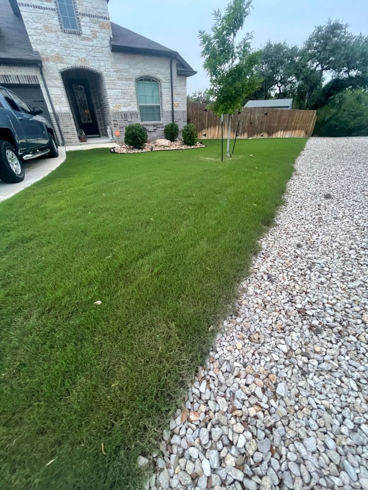 Core Aeration for Alamo Turf Works in San Antonio, TX