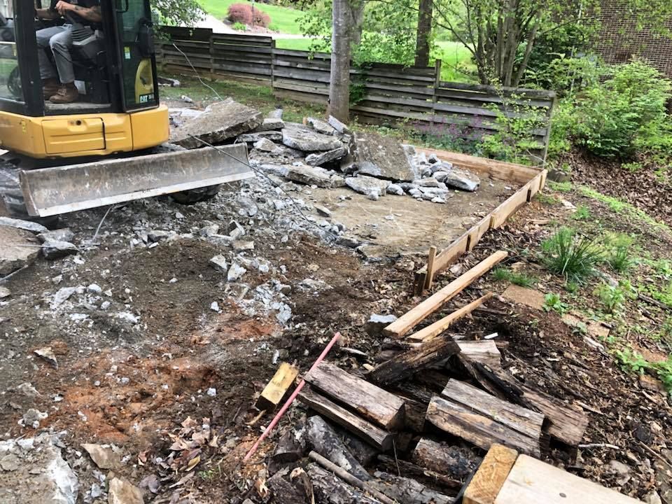Our professional demolition service ensures safe, efficient removal of unwanted concrete structures, preparing your property for new projects while prioritizing environmental sustainability and minimizing disruption to your home. for Rocky Top Concrete & Excavating in Knoxville, TN