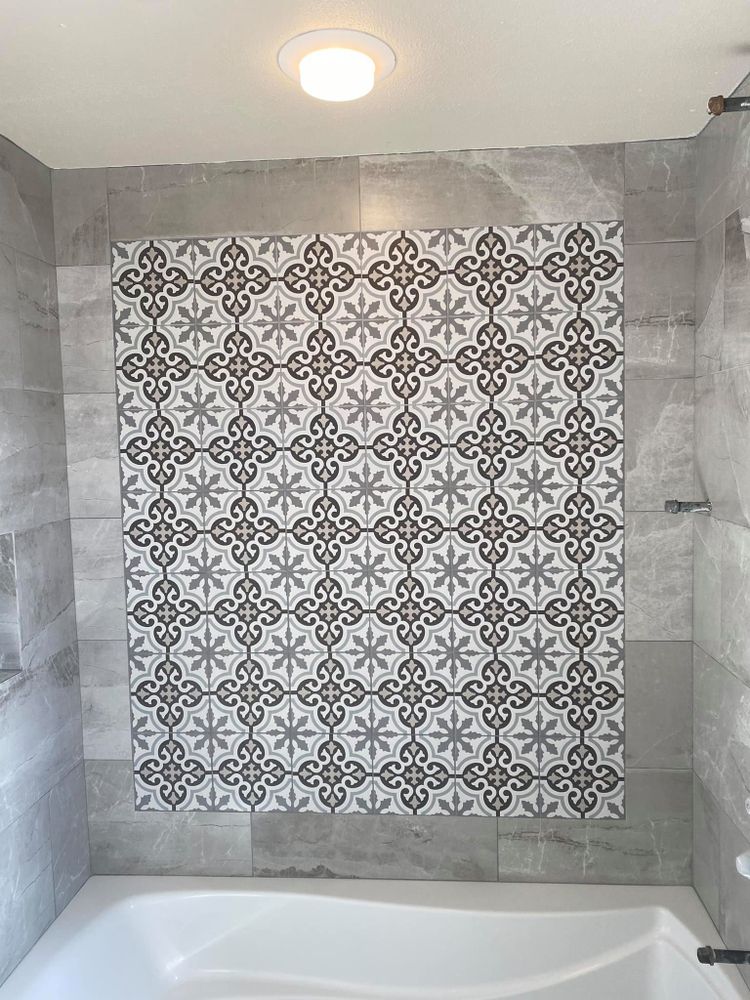 Enhance your home's elegance with our Porcelain service, offering durable, stylish tiles expertly installed to elevate any room's aesthetic while providing long-lasting quality and easy maintenance. Perfect for modern and classic designs. for Jays Tile Styles LLC in New Berlin, WI