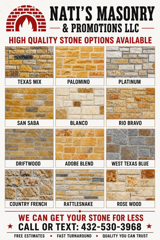 All Photos for Nati's Masonry & Promotions LLC in Odessa, TX