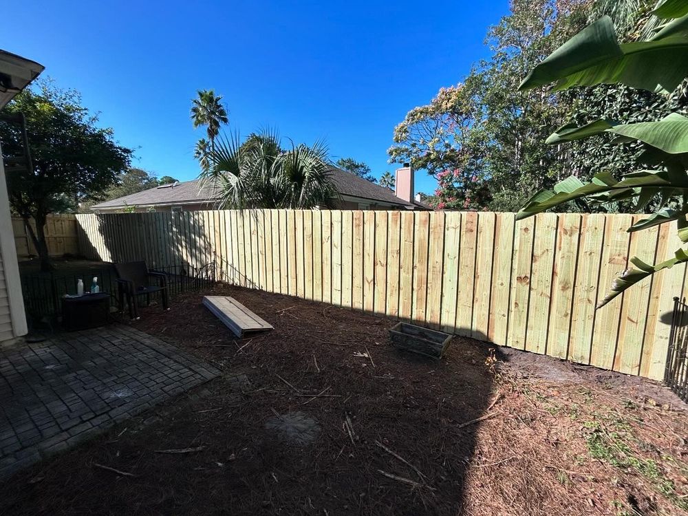 Vinyl Fence Installation for Madden Fencing Inc. in St. Johns, Florida