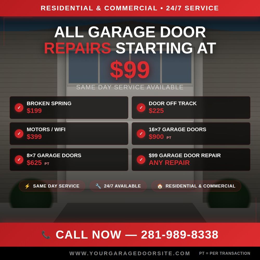 All Photos for Tx Fast And Affordable Garage Door Services in Houston, TX