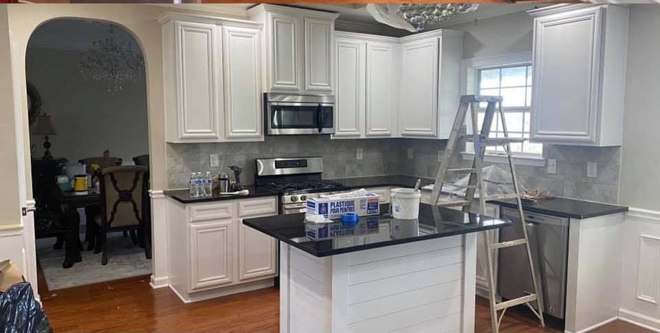 Revitalize your kitchen and cabinets with our refinishing service, bringing new life to your space through expert painting techniques that combine durability, aesthetic appeal, and cost-effectiveness. for Residential Painting Solutions by Sonny LLC in Alpharetta, GA