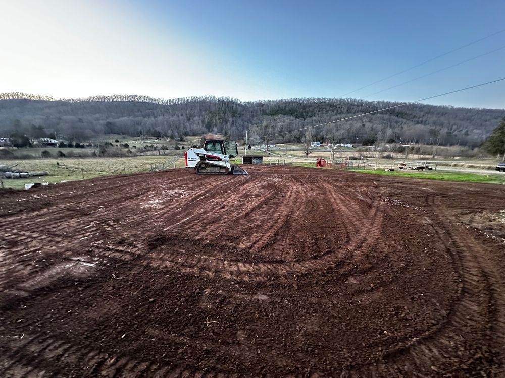 Site prep for Holmes Septic Works LLC in Knoxville, TN 