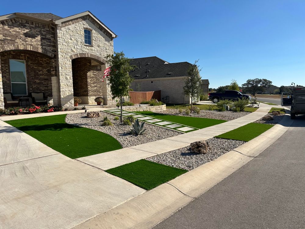 Oneil Project for Clean Green Landscape Design in Dripping Springs, TX