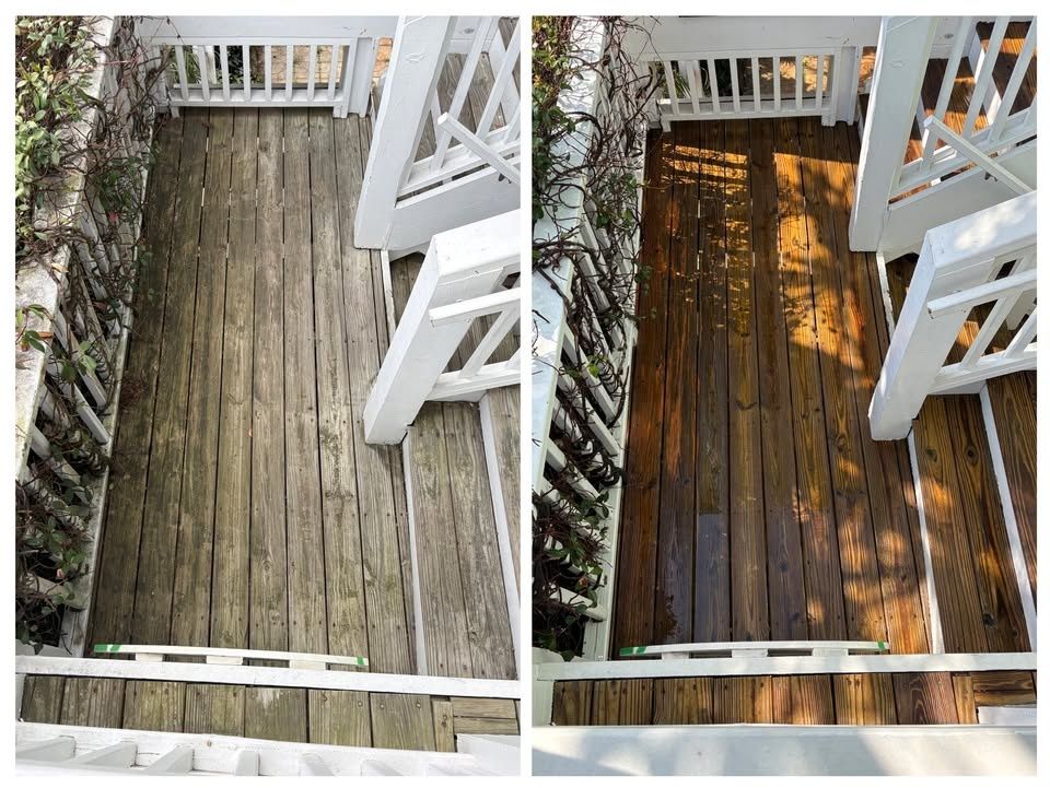 Wood Cleaning for Salty Exterior Pro Wash in Hampstead, NC