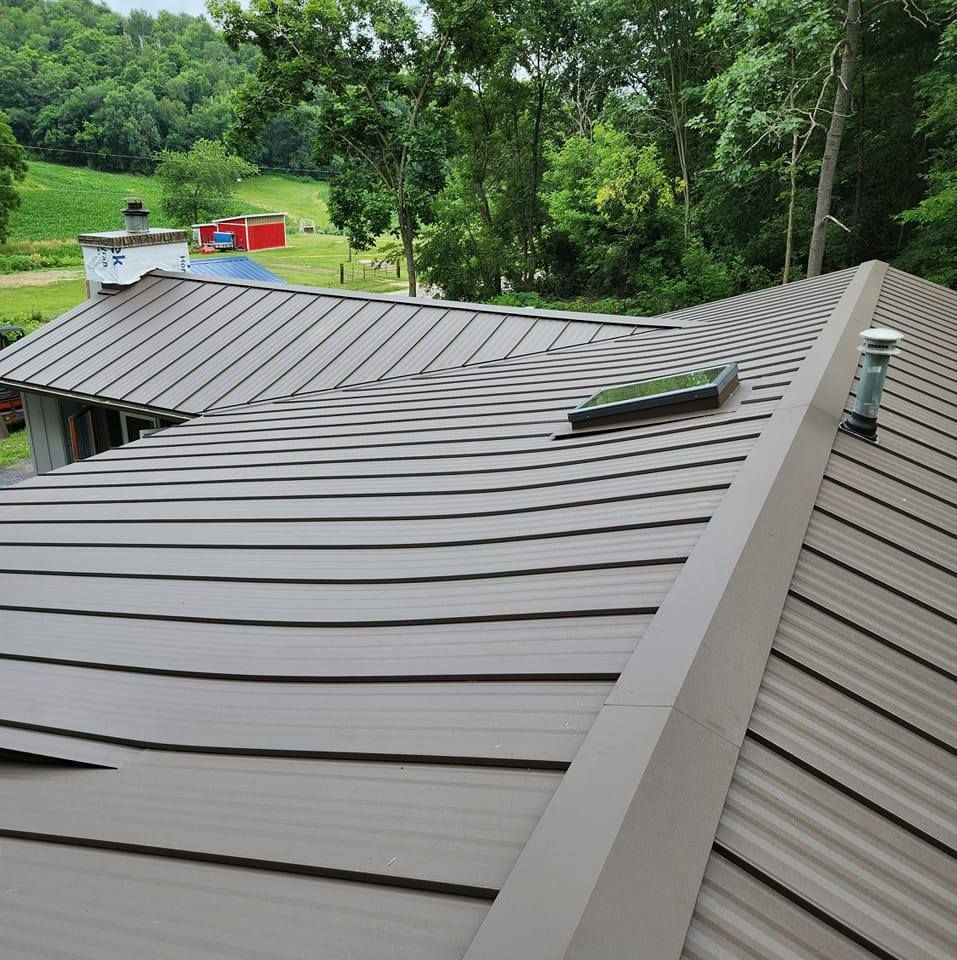 Our Metal Roofs service offers durable, long-lasting roofing solutions that provide protection against harsh weather conditions and enhance the aesthetic appeal of your home while requiring minimal maintenance. for MB Construction and Steel Roofing LLC in Wonewoc, WI